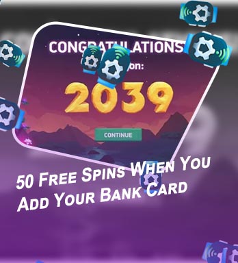 50 free spins valid card